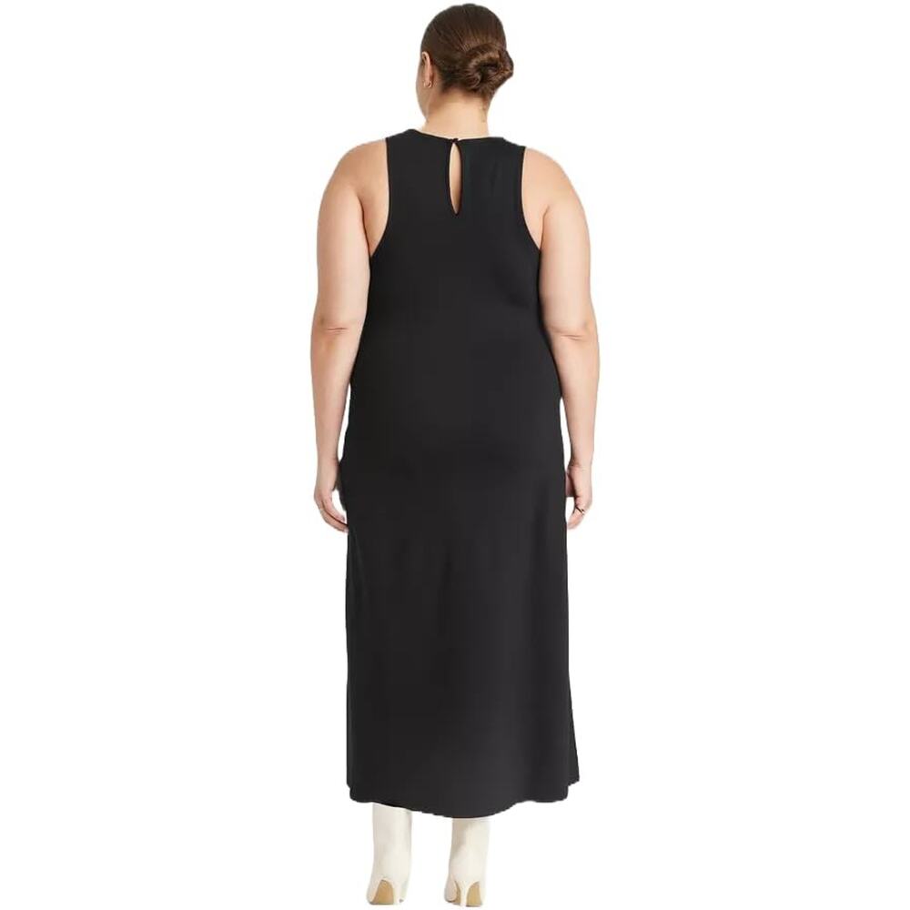 NEW A New Day Women's Sleeveless Ponte Racerback Maxi dress -  Black Size Medium - Picture 10 of 13